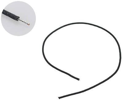 Boston PBW1/BK Push Back Wire – Zwart, 30 cm, USA Made (Gavitt)