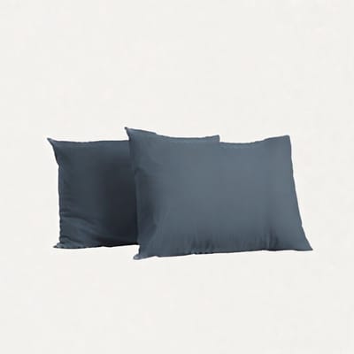 Y-NOT Kussenslopen Set - Mat Satijn Bluestone - 60x70 cm - 2-pack - Zachte Kussenhoezen voor Comfortabele Nachtrust