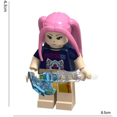 1 STuks/8 STuks KPOP Demonenjagers Bouwstenen Mini Werken Met Assembleer Puzzel Actiefiguren Speelgoed Kinderen Verjaardagscadeaus