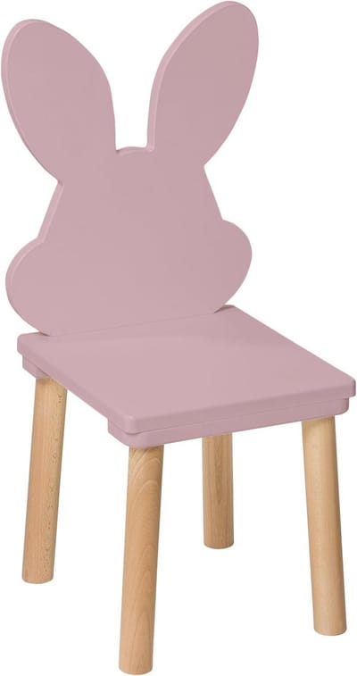 Houten Kinderstoel voor 2-7 Jaar - Peuterstoel in Roze voor Kinderen