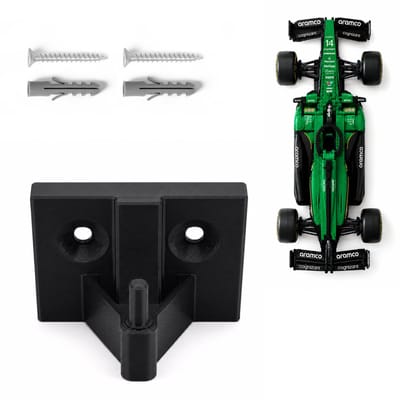 YUOM. Muurbeugel geschikt voor LEGO Technic Aston Martin Aramco AMR25 F1 Auto 42240 – Wandhouder voor LEGO Technic F1 Auto – Displayhouder – Zwart