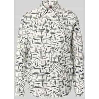 relaxed fit blouse met lange mouwen van puur linnen