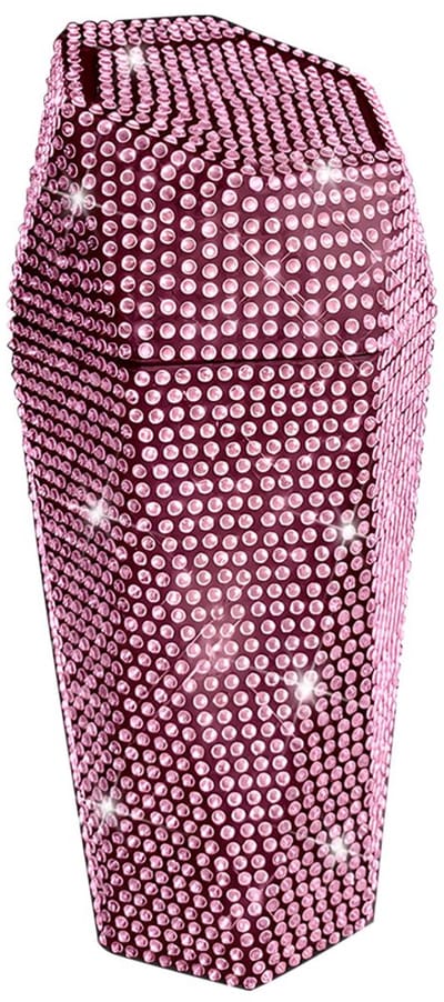 Famanu – Bling Bling auto vuilnisemmer - mini-vuilnisemmer met deksel - auto-bekerhouder - bling strass - lekvrije draagbare vuilnisemmer - afvalemmer - voor auto's en kantoren (roze)