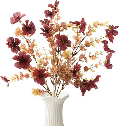 Gedroogde Bloemen - Droogboeket Decoratie - Feestelijke Aankleding - Realistisch Uiterlijk - 31x16 cm - Stijl B