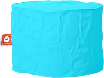 Whoober zitzak poef Rhodos outdoor aqua blauw - Wasbaar - Voor binnen en buiten