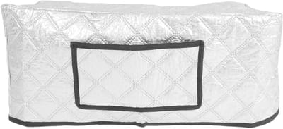Naaimachinehoes - Opbergtas - Naaibenodigdheden Organiseren - Met Opbergvak - 60 x 27 x 25.5 cm - Zilver