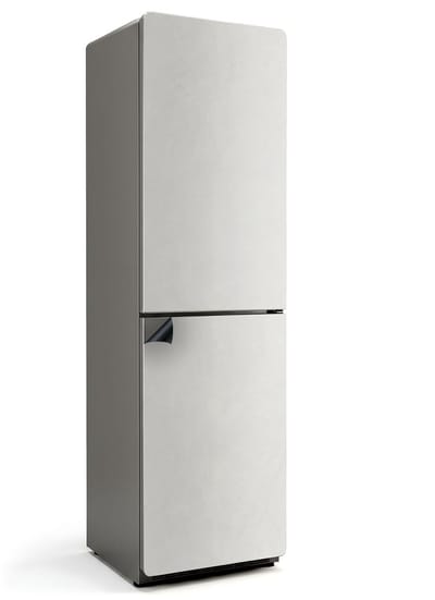 Wallfluent Magnetische Koelkastmat - Ivoor Koelkast Magneet Sticker - 60 cm x 205 cm - Ivoor Magnetische Koelkastmat - Koelkast Magneet Decoratie - Decoratieve Koelkast Cover Sticker Magneet - Verwijderbare Koelkast Decoratie