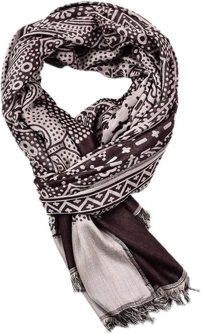 Katoenen linnen sjaal - Lange omslagdoek - Warmte en stijl - Ademend materiaal - 65 x 195 cm - Onbekend