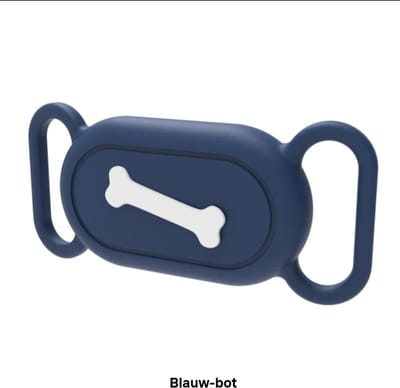 Samsung SmartTag2 Hoesje Hond & Kat – Waterdicht Siliconen Halsband Houder – Anti Verlies – Geschikt voor Alle Halsbanden Blauw