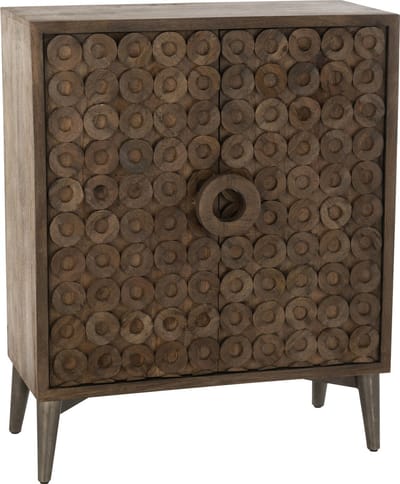 J-Line kast 2 Deuren - hout - bruin