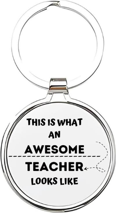 Akyol - this is what an awesome teacher looks like Sleutelhanger - Leraar - de leukste leraar - docent - lesgeven - werk - collega - beste ooit - cadeau - verjaardag - kado - geschenk - gift - verrassing - welkomst cadeau - afscheid - 4 x 7,5 CM