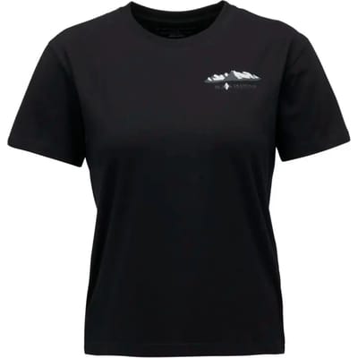 Dames-T-shirt Black Diamond Mountainscape