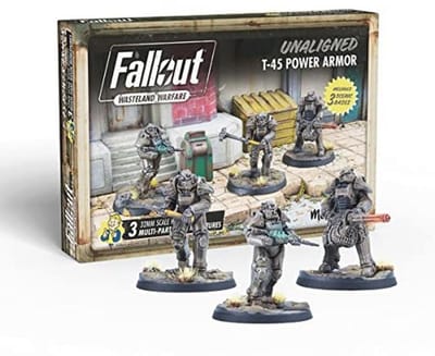 T-45 Power Armour Miniatures voor Fallout Wasteland Warfare