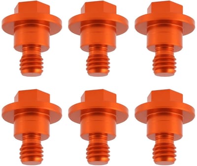 Dailygoods- Voorvork Guard - 6 Stuks - Compatibel met KTM 125/150/200/250/300/350/450/85/65/50 SX/EXC/SXF/EXCF - Legering - Oranje - Corrosiebestendig - Vorkbouten