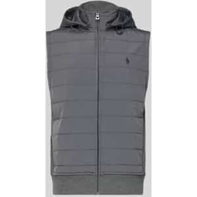 Regular Fit gewatteerd vest van katoenmix