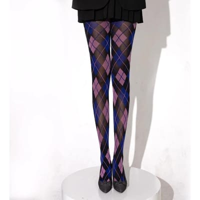 Collants Lingerie pour Femmes Bas Amincissants Collants Pantyhose Carreaux Rétro Hauts aux Cuisses Collants Pantyhose Bas Corporels Bas pour Femmes One Size gray
