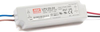 Mean Well LED Trafo 20W 24 VDC 8400mA IP67 CV