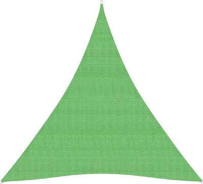 vidaXL Zonnezeil 160 g/m² 3x4x4 m HDPE lichtgroen