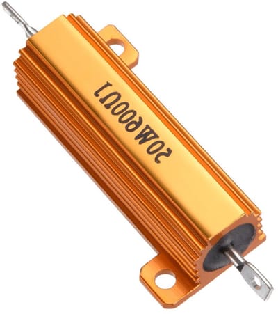 Aluminium Weerstand - Belastingsweerstand - Elektronica Testen - 5% Tolerantie - 50W - Zilver