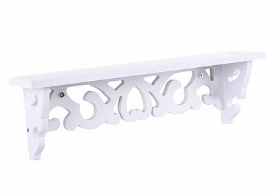 Planken Display Witte Plank voor Muur Houten Gesneden Kleine Wandplank Drijvende Opbergmeubels Home Decor Stand