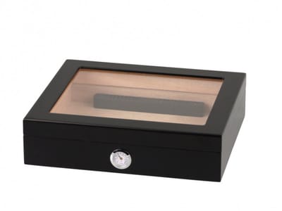 Cohiba Sigarendoos - Luxe Humidor - Sigaren Doosje Hoge Kwaliteit - Zwart - 30 Sigaren