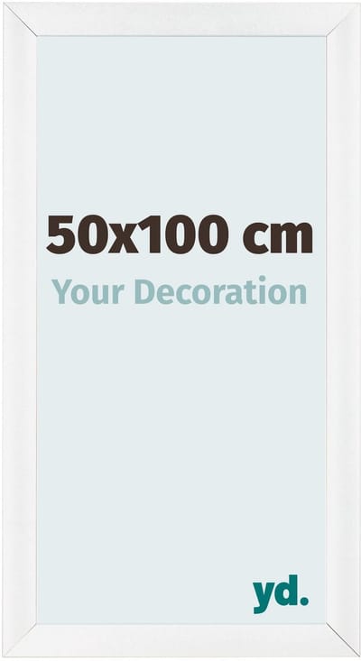 Your Decoration - Fotolijst 50x100 cm - MDF - Wit Hoogglans - Pisa