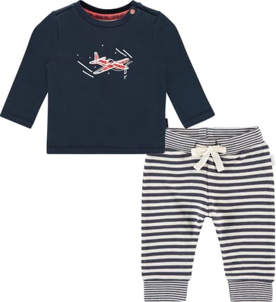Noppies set(2delig) Broek AHIDUD Ebony en Shirt MASONBRO - Maat 80