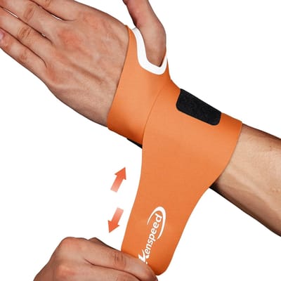1 STKS Polssteun Carpaal Tunnel Polsband Lichtgewicht Polsbrace Comfortabel TFCC Scheur Pijnverlichting Voor Werk Links/Rechts Hand oranje