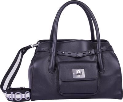 JOOP! Leren Handtas Schoudertas Carino Giulia Handbag Black Zwart