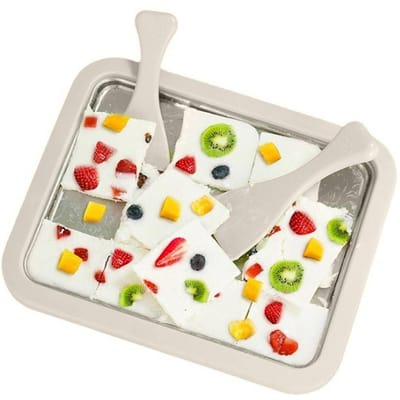 IJsmachine   Zelfgemaakte Soft Serve Machine Roestvrij Staal Gemakkelijk Schoon te Maken Keukenbenodigdheden voor IJs Yoghurt white