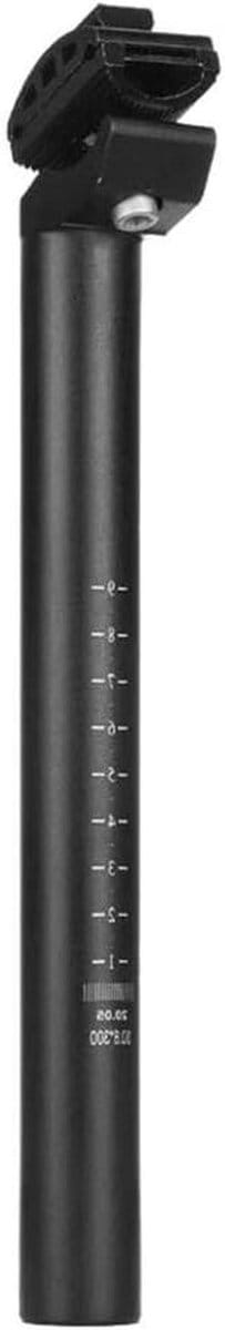 Fiets Zadelpen - Zadelpen Fiets - Fietsen Verbeteren - Ultralichte Legering - 300mm - Zwart