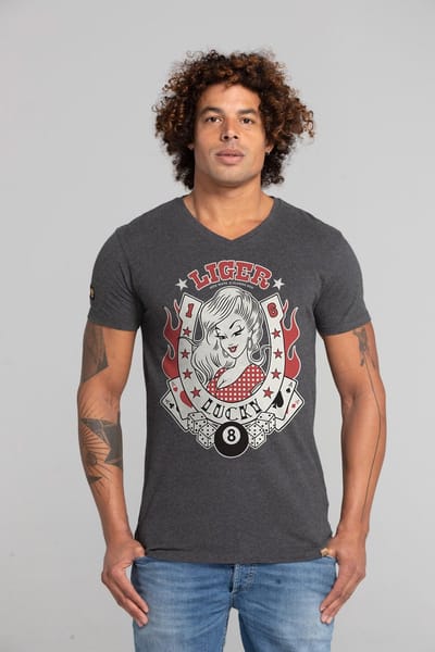 LIGER - Limited Edition van 360 stuks - Claudia Hek - Geluk - T-Shirt - Maat XL