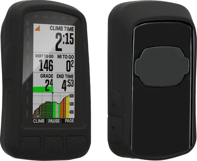 kwmobile fietscomputer gps hoes geschikt voor Wahoo Elemnt Roam V2 hoesje - Beschermhoes voor fietsnavigatie - Siliconen cover