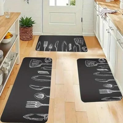 1 ST Koffiepatroon Huis Deurmatten Keukenkleden Antislip Pop ontwerp Woonkamerkleden Badmat Tapijt voor Huis Wastafel Wasruimte Decor 400MMx600MM
