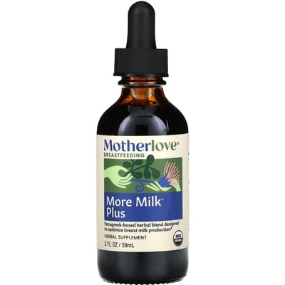 Moederliefde, Borstvoeding, Meer Plus Melk, 2 fl oz (59 ml)
