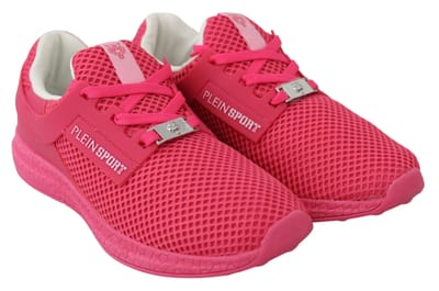 Plein Sport Vrouwen Fuxia Beetroot Polyester Runner Becky Sneakers Schoenen