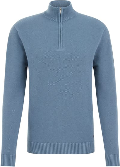 WE Fashion Heren Regular fit trui met rits