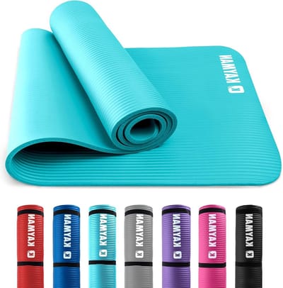 Multifunctionele Yogamat - Extra Dikke Schuimrubberen Oefenmat voor Pilates, Stretching, Weerstandstraining - Thuis- en Sportuitrusting Yoga mat