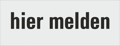 hier melden deurbordje - deur - tekstbordje - zelfklevend - geanodiseerd aluminium - 130 x 50 mm. - dikte 0,5 mm. - 5 jaar garantie!