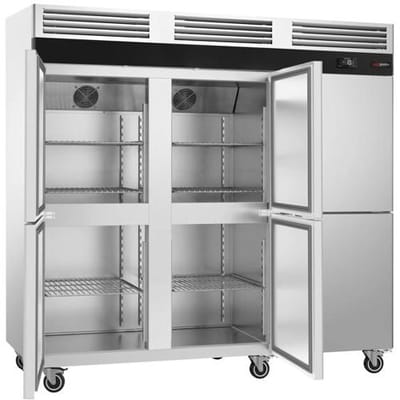 GGM Gastro Lagertiefkühlschrank Edelstahl ECO - GN 1/1 - 2500 Liter - mit 6 Halbtüren