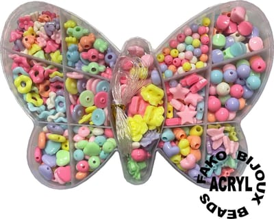 Fako Bijoux - Kralen Set - Acryl - Sieraden Maken - Serie 1 - Vlinder - 350 Stuks