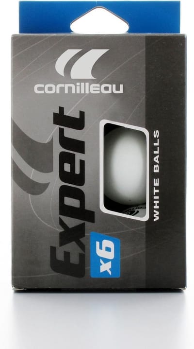 Tafeltennisballen 40 mm - Set van 6 - Wit - ITTF-goedgekeurd voor Training