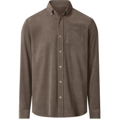 ESMARA MEN Heren corduroy overhemd (Beige, S)