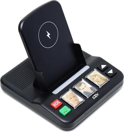 Handsfree Systeem - Noodoproep Station - Veiligheid voor Senioren - 3 Snelkies Fotoknoppen - 264 Gram - Wit