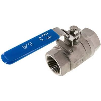 G 1-1/4 inch 2-Weg RVS Kogelkraan - BL2SH-M-114