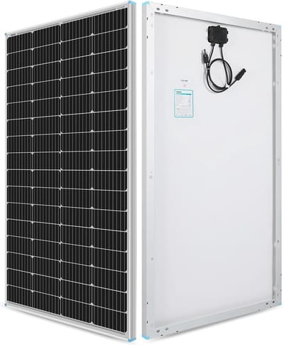 Zonnepaneel 175 W, 12 V Monokristallijn Oplader voor Camper, Caravans en Off-Grid Systemen