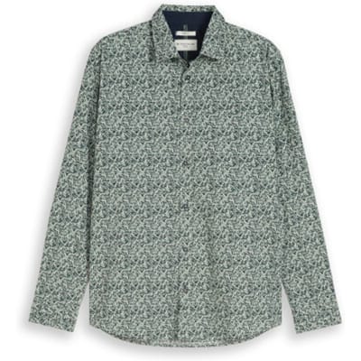 Tom Tailor - Lange mouw overhemd - Heren - 3XL - Groen - Katoen - 1049580