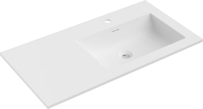 Mexen Otis ingebouwde wastafel rechts 91 x 46,5 cm, wit mat - 25189001P