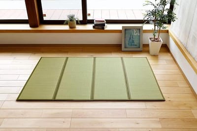 Tatami vloermat - Roesgras matras - Slaapruimte creëren - Natuurlijk temperatuurregulerend - 140 x 198 cm - Natuurlijk