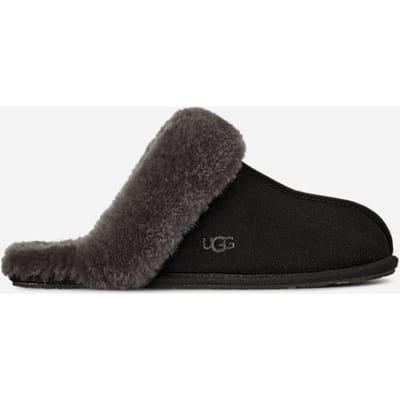 UGG W Scuffette II Dames Sloffen - Zwart/Grijs - Maat 38
